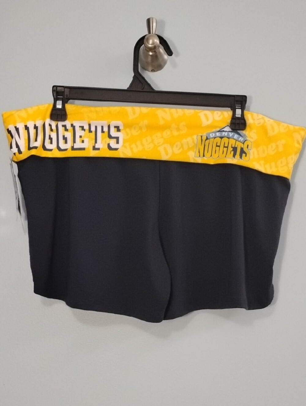 NWT Concepts Sport Navy Shorts with Yellow Waistband "Denver Nuggets" Size XL - Picture 5 of 5
